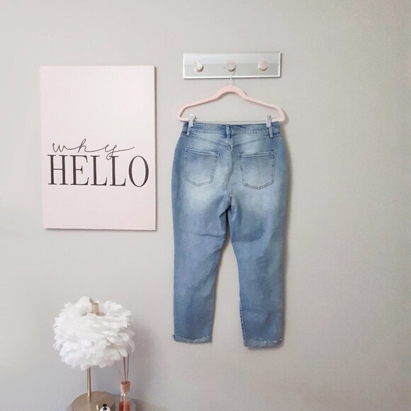 NWT Rewash light wash blue denim high rise stretch jeans - Picture 7 of 8